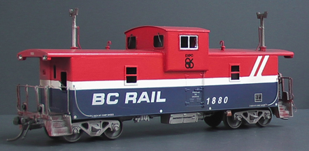 bc rail steel caboose