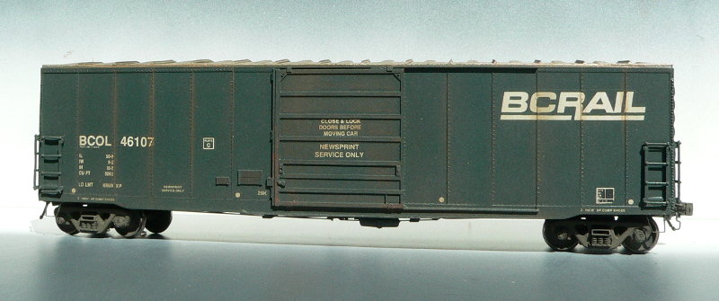 BC Rail newsprint box car