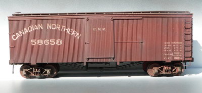 CN wooden box car